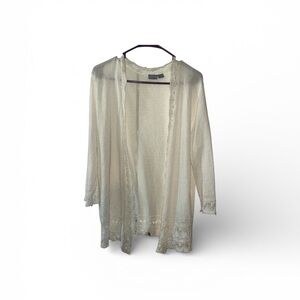 Laura Scott Cream Knit Sweater xl